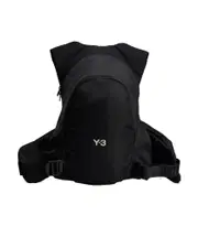 Y-3 Logo Printed Zipped Backpack One size black