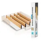 Adjustable Bamboo Drawer Dividers Large 17"-21.5" - Expandable Drawer Organizer