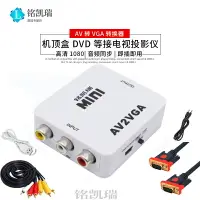 在飛比找樂天市場購物網優惠-主機AV轉VGA顯示器 帶音頻 轉換器機頂盒轉接電腦顯示器屏