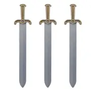 3PK Roman Greek Sword Weapon Gladiator Warrior Ancient Dress Up Party Accessory
