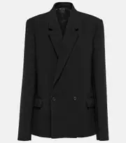 [Wardrobe.NYC] Wardrobe.NYC x Hailey Bieber HB wool blazer UK 10 black