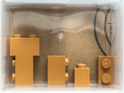 LEGO Parts - Medium Nougat Brick 1 x 2 - No 3004 - QTY 5