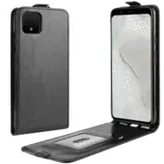 For Google Pixel 4 Case Black Vertical Flip PU Leather Protective Cover