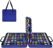 Carrying Case for 112 Toy Car Storage, Portable Container Carrier Organizer (...