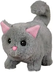 Robot Cat Toy for Kids | Plush Realistic Electronic Cat | Interactive Stuffed Animal Robotic Kitten Toy for Children Boys Girls Toddler