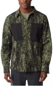 BASS OUTDOOR Worker Stretch Camouflage Shirt Jacket MSRP $89 NEW Medium