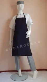 50 x Quality Black Apron No Pocket for Chef Cook Waiter Cafe Catering Bistro Bar