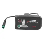 Electric Bike Led Power Display Panel Electric Bike Modification Display Meter With Waterproof 5p Male Plug For 22.2mm Handlebars 48V