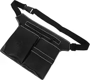 NOLITOY Leather Hairdresser Scissors Bag Hair Stylist Tool Case Waist Pack Grooming Kit