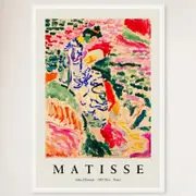 Galrie La Japonaise by Henri Matisse Framed Art Print for Elegant Home Decor, White Frame, 70 x 100cm (28 x 40inch)