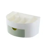 2Pcs Makeup Jewelry Organizer Box Desktop Remote Control Plastic Drawer Storage Case Bathroom Cosmetic Box