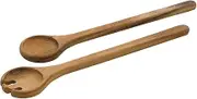 Zassenhaus Acacia Wood Salad Serving Utensil Set, 2 Piece, 13.75" x 2.5", Natural