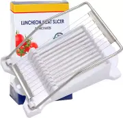 Slicer,Multipurpose Luncheon Meat Slicer,Stainless Steel Wire Egg Slicer,Cuts 10