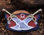 God of War Blades of Chaos Replica Twin Swords Set - Kratos Metal Cosplay
