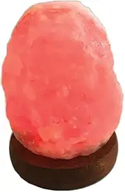 Red USB Himalayan Pink Salt Lamp - Colour Light Bulb - Mini Natural Rock Crystal