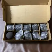 Round Ceramic Fire Balls - 3” Safe for Firepit & Fireplace 10 Pack Brand New