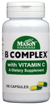 Mason Natural B Complex Plus Vitamin C 100 Tablets (5 Pack)