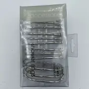 Target Metal oval Shower Ring, Set of 12 Chrome Easy Glide bead Curtain Rings