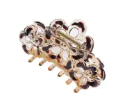 Fashionable Women Girl Resin Leopard Hair Clip Hair Claw Jaw Clip Accessories(Light Coffee #2)
