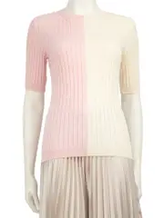 Two-Tone Ribbed Top