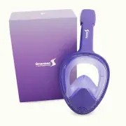 Full Face Snorkel Mask Adult L/XL Snorkeling Set w/ GoPro mount Ship from Fla.