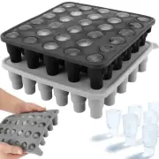 2 Pack Ice Cube Trays Silicone Ice Cube Molds Easy Release and Flexible Ice Tray