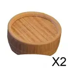 2 Bamboo Teapot Mat Modern Decorative Trivets Mat for Bowl