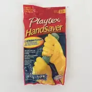 1 Pair Playtex Handsaver Gloves FlexStrong Formula Yellow Size Large New/Sealed