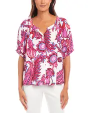 Karen Kane Paisley Print Blouse