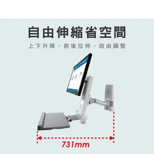 ErgoGrade 電腦螢幕支架 螢幕支架 壁掛架 螢幕架 電腦架 工作站螢幕支架 EGOEW10Q (8.9折)