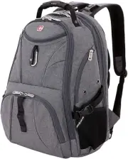 SwissGear 1900 Scansmart TSA 17 Laptop Backpack, Heather Grey, 19-Inch