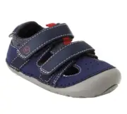 Stide Rite Elijah Sneaker in Navy Blue Size 3 Wide Infant