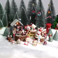 在飛比找ETMall東森購物網優惠-迷你圣誕樹雪松桌面小型圣誕老人創意櫥窗裝飾品麋鹿擺件雪人禮物