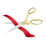 Ribbon Cutting Scissors Giant Scissors Large Fabric Scissors for Ceremony Gold