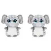 2x Motsu 14cm Elephant Stuffed Animal Plush Kids/Children/Toddler Cuddle Toy 0m+