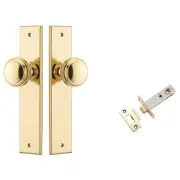 Paddington Knob Chamfered Backplate Passage Kit