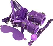 Leather Plush 10-piece Bondage Bundle Set Cosplay Sex Toys Couples Flirting Bondage