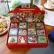 台灣熱銷︱馬口鐵小方盒子耶誕禮品盒包裝盒糖果盒鐵盒餅乾盒烘焙套裝12個文具