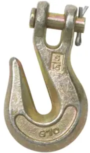 10 CLEVIS GRAB HOOKS PEERLESS 1/4 TO 5/16 FOR TOW DOLLY AXLE TIE DOWN TRANSPORT