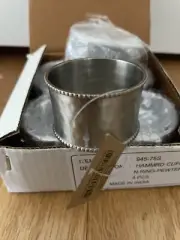 Park Designs Napkin Ring - Hammered Cuff, Silver - Set of 6 (945-75S) Free Ship
