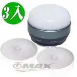 WAGAN磁吸式多功能露營燈1入+OMAX感應燈2入