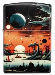 Zippo 46254,Galactic Landscape Design, 540 Matte Color Lighter, (PL) Pipe Insert