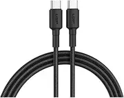 BoostUp 3A USB-C to USB-C Cable, Black, 1 Meter Length