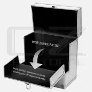 Aluminium DJ Record Storage Flight Case-Holds 40 12" Vinyl LP Box-Tough, Strong