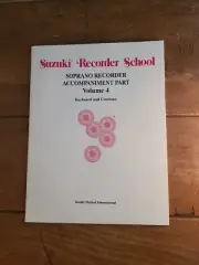 Suzuki Recorder School Soprano Recorder Accompaniment Keyboard Vol 4 New (1435)