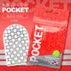 !送潤滑液!日本TENGA．POCKET 輕薄口袋型自慰套-BLOCK EDGE(塊狀突款)*R-20.情趣用品.跳蛋.