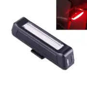 Red Light COB LED USB Rechargeable Bicycle Rear Light 6 Modes Warning Light With
