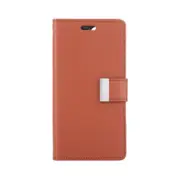 Goospery Rich Diary for iPhone 16 Plus - Brown