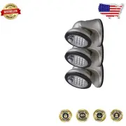 Fulcrum 600L LED Porch Light, Motion Sensor, Silver 3-Pack for Outdoor Safety