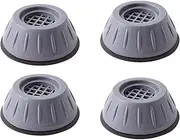 4PCS Washing Machine Rubber Feet Pads | Universal Anti Vibration Washing Machine Mat [Shock Absorber] Anti Slip Noise Cancelling Washing Machine Feet for Dryer, Washing Machine, Dishwasher